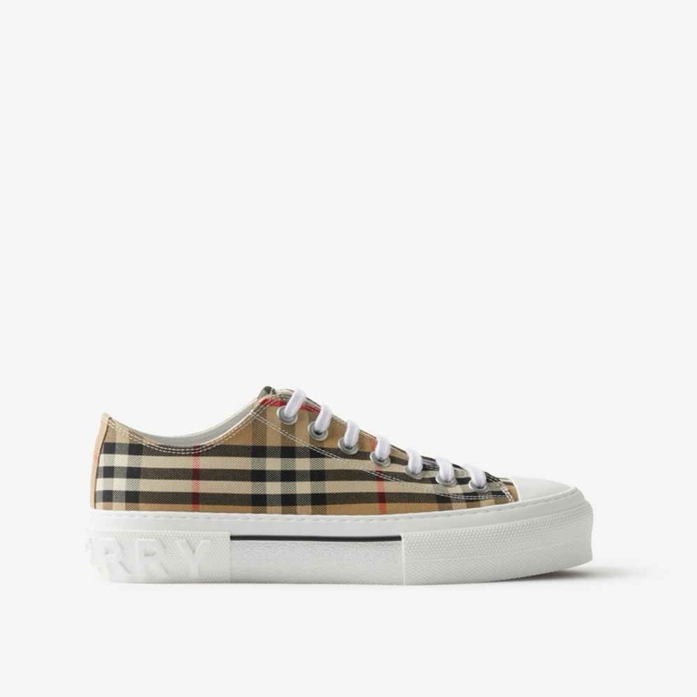 Burberry Check Sneakers.Retail Price $655
Archive beige.Used once.
